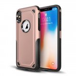 Wholesale iPhone Xs Max Tough Armor Hybrid Case (Rose Gold)